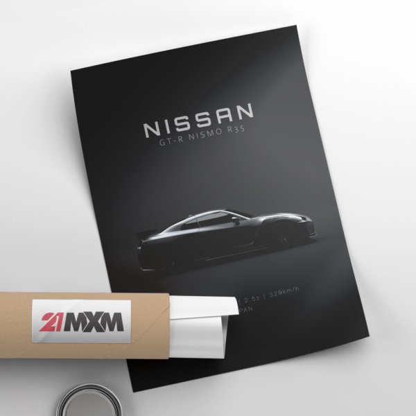 Nissan GT-R Nismo (R35) 2020 - Specs - Wall Art Poster - Image 4