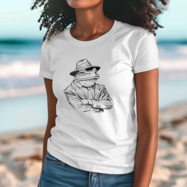 Retro Gangster Frog T-Shirt - Image 3