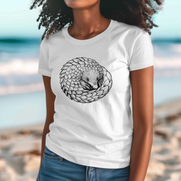 Retro Pangolin T-Shirt - Image 3