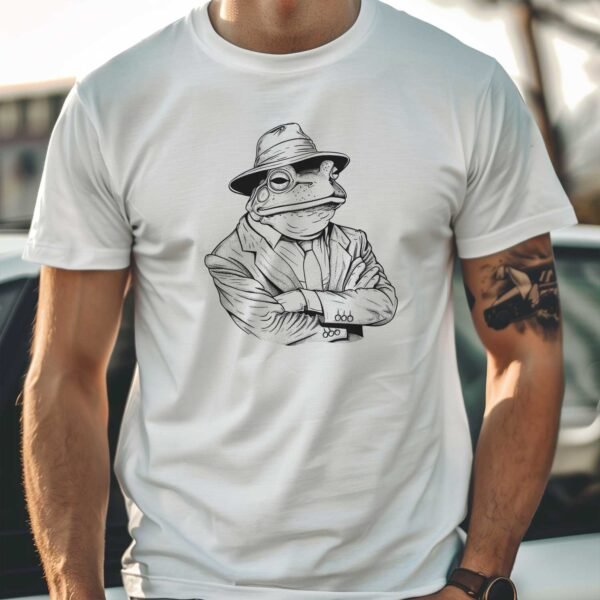 Retro Gangster Frog T-Shirt - Image 4