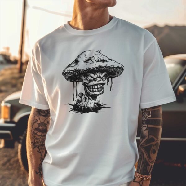 Retro Mushroom Character T-Shirt - Image 4