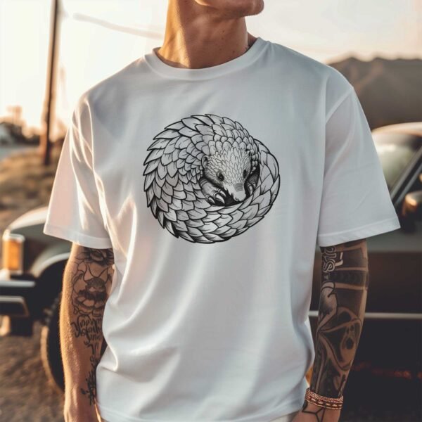 Retro Pangolin T-Shirt - Image 4