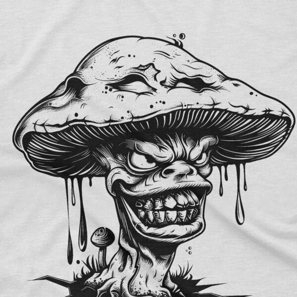 Retro Mushroom Character T-Shirt - Image 2