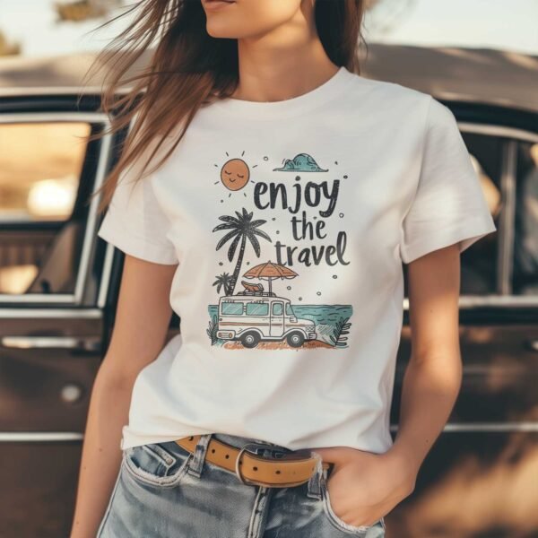 Enjoy the Travel t-shirt - Retro Travel - Image 3