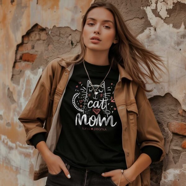 Custom Cat Mom Shirt - Image 3