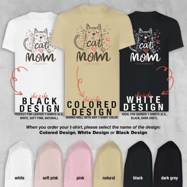 Custom Cat Mom Shirt - Image 4