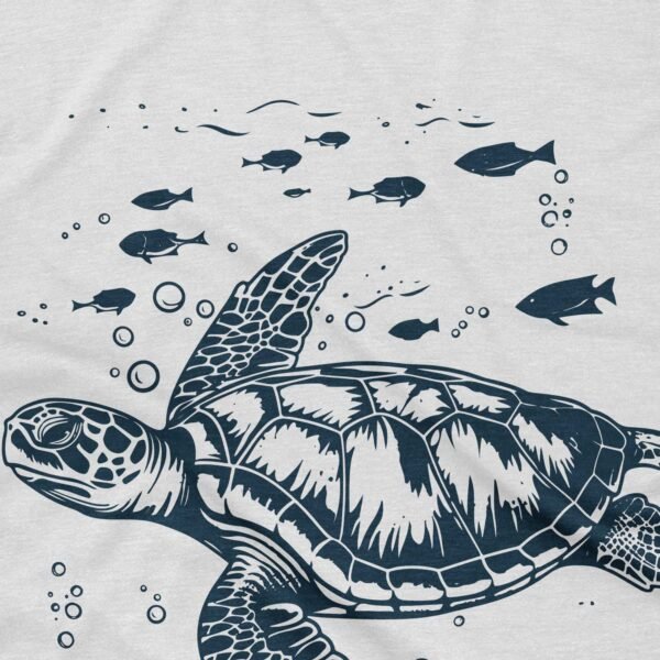 Vintage Ocean Turtle T-Shirt - Image 2