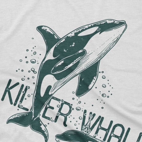 Retro Killer Whale T-Shirt - Image 2