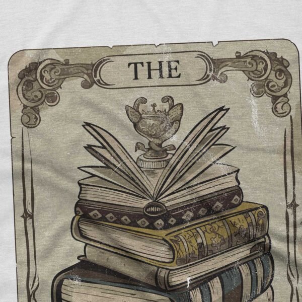 The Reader T-Shirt - Tarot Card Books - Image 2