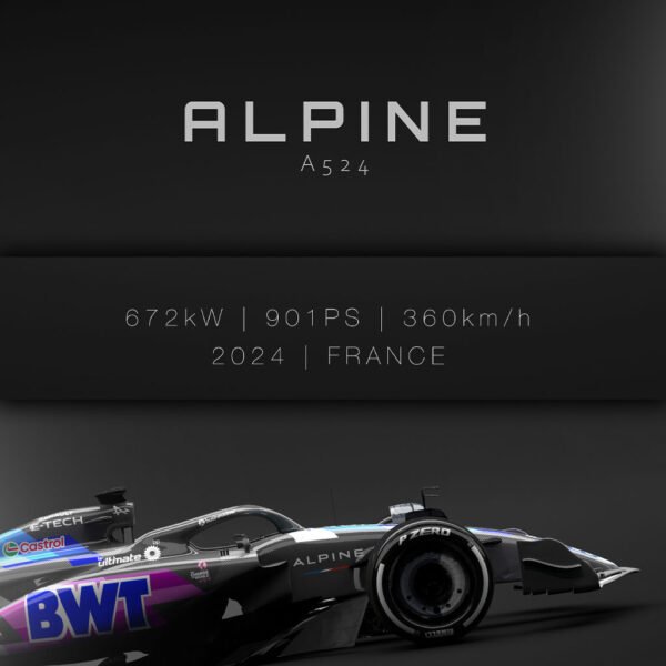 Alpine A-524 2024 - Spces - Wall Art Poster - Image 4