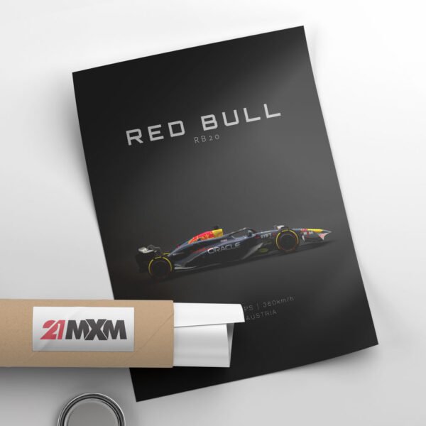 RedBull RB20 2024 - Specs - Wall Art Poster - Image 2