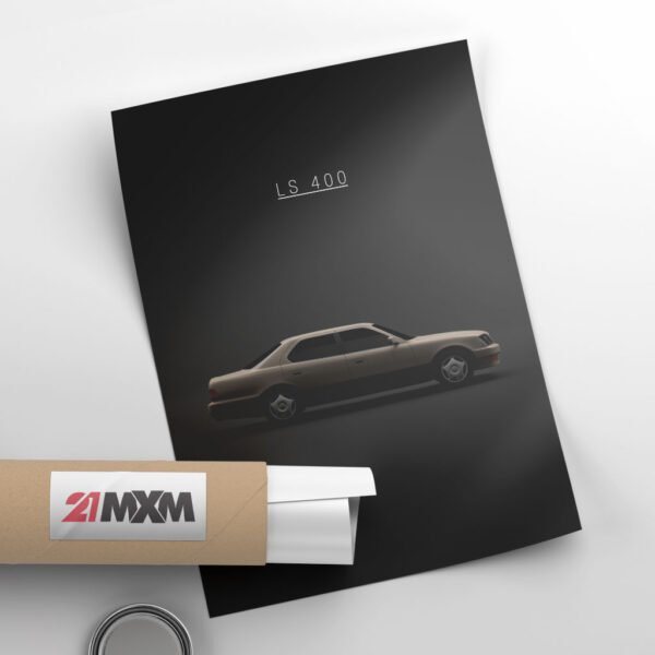 Lexus LS 400 UCF20 XF20 - Bronze - Wall Art Poster - Image 4