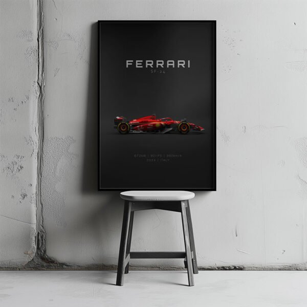 Ferrari SF-24 2024 - Specs - Wall Art Poster - Image 3