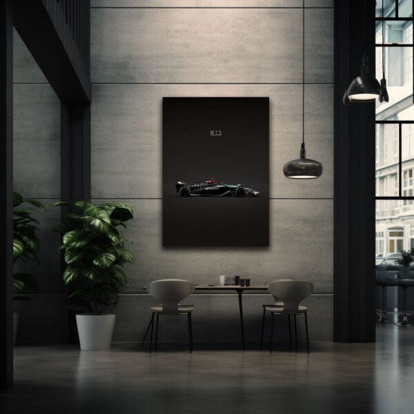 Mercedes W-15 2024 - Wall Art Poster - Image 3