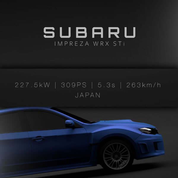 Subaru Impreza WRX STi 2011 - Blue - Specs - Wall Art Poster - Image 3