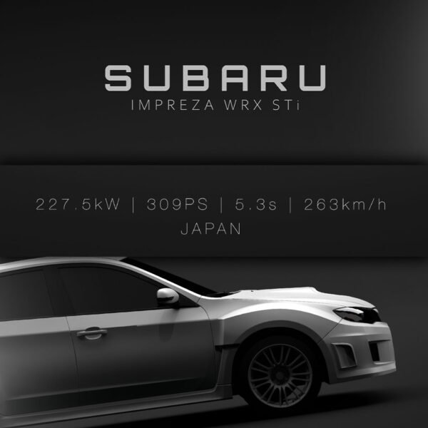 Subaru Impreza WRX STi 2011 - White - Specs - Wall Art Poster - Image 3