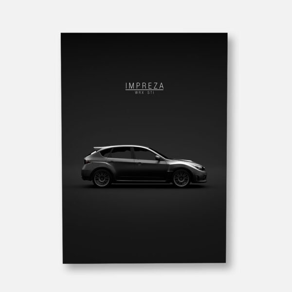 2008 Subaru Impreza WRX STi - Wall Art Poster