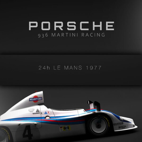 Porsche 936 Le Mans 1977 no 4 - Specs - Wall Art Poster - Image 3