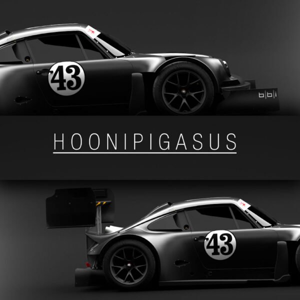 The Hoonipigasus no 43 Black - Wall Art Poster - Image 2