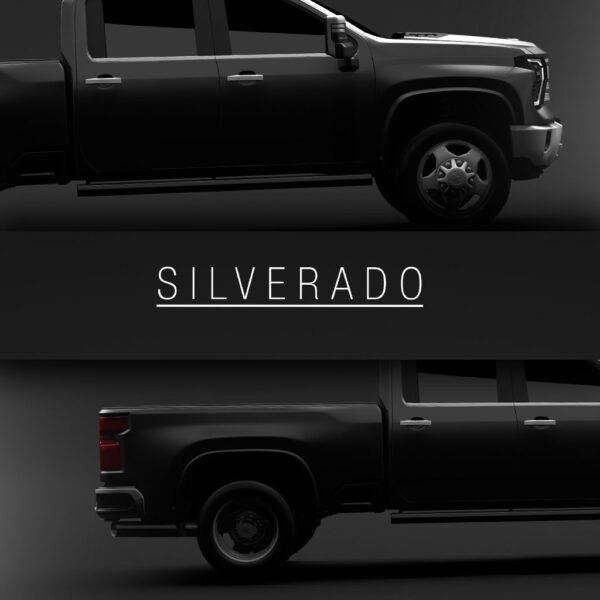 Chevrolet Silverado 3500 ltz dually 2024 - Wall Art Poster - Image 3