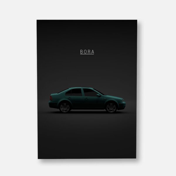 2003 Volkswagen Bora VR6 - Green - Wall Art Poster