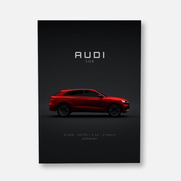 Audi SQ8 2021 Red - Specs - Wall Art Poster