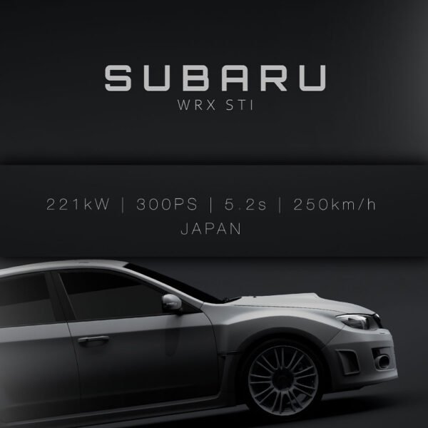 Subaru WRX STI 2013 - Grey - Specs - Wall Art Poster - Image 3