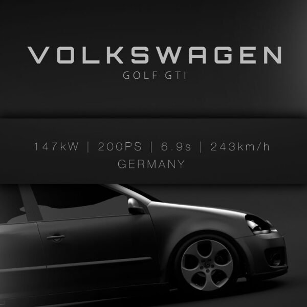 2006 VW Golf GTI (MkV) 5 doors - Specs - Wall Art Poster - Image 3