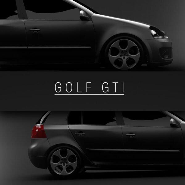 2006 VW Golf GTI (MkV) 5 doors - Wall Art Poster - Image 4