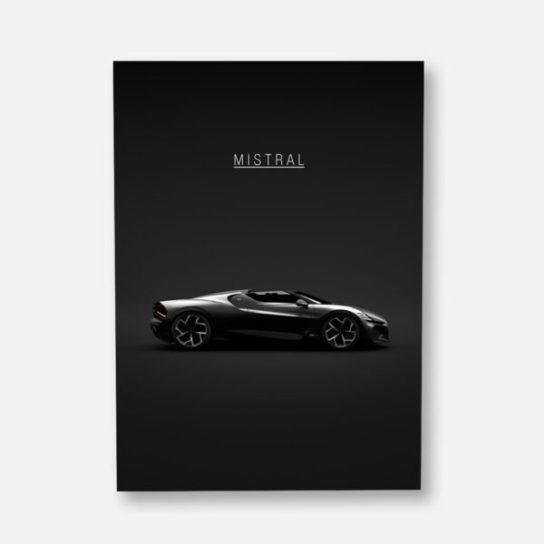 2024 Bugatti w16 Mistral - Wall Art Poster