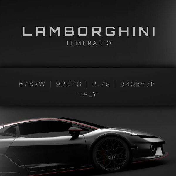 2025 Lamborghini Temerario - black - Wall Art Poster - Image 2