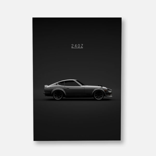 Datsun 240z - Grey - Wall Art Poster