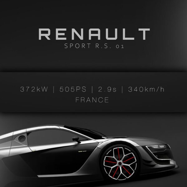 2014 Renault Sport RS 01 - Specs - Wall Art Poster - Image 3