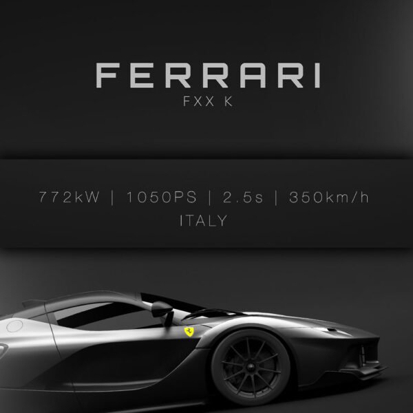 2015 Ferrari FXX K - Black - Specs - Wall Art Poster - Image 3