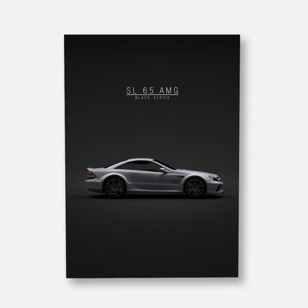 Mercedes-Benz SL 65 AMG Black Series - Grey - Wall Art Poster