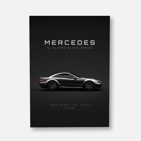 Mercedes-Benz SL 65 AMG Black Series - Black - Specs - Wall Art Poster