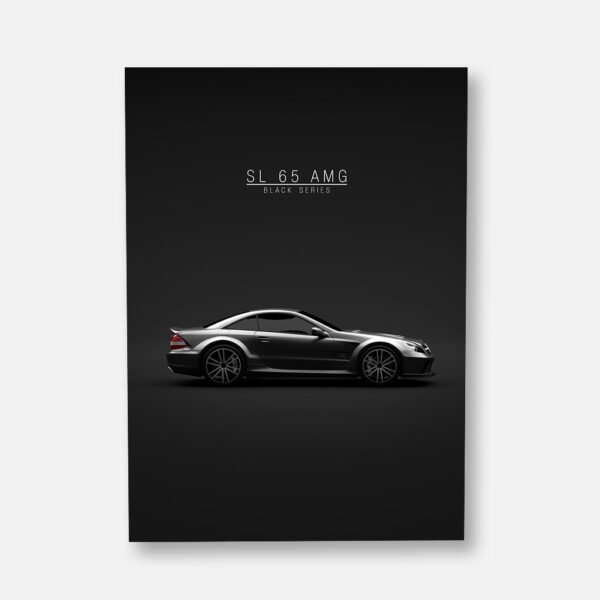 Mercedes-Benz SL 65 AMG Black Series - Black - Wall Art Poster