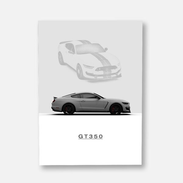 Mustang GT350 - Wall Art Poster