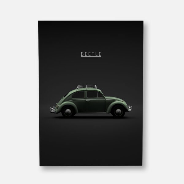 Volkswagen Beetle 1963 - Green - Wall Art Poster