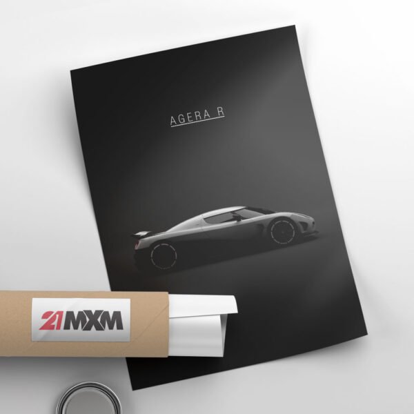 Koenigsegg Agera R 2013 - White - Wall Art Poster - Image 4