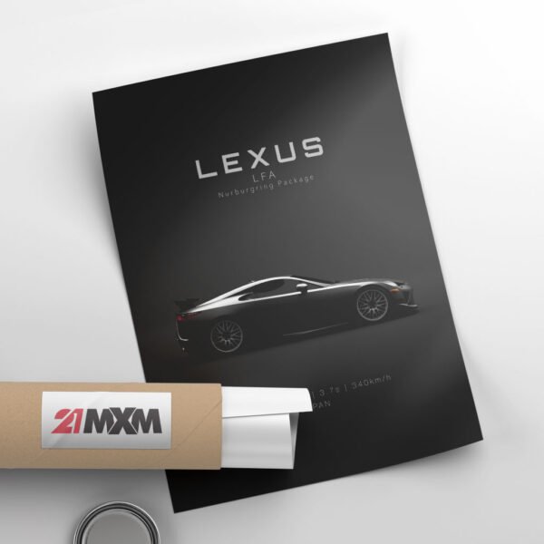 2012 Lexus LFA Nurburgring Package - Specs - Wall Art Poster - Image 4