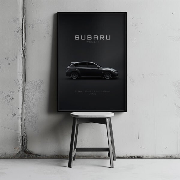 Subaru Impreza WRX STI 2010 - Specs - Wall Art Poster - Image 2