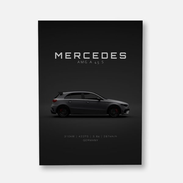 Mercedes A45 S AMG 2020 W177 - Specs - Wall Art Poster