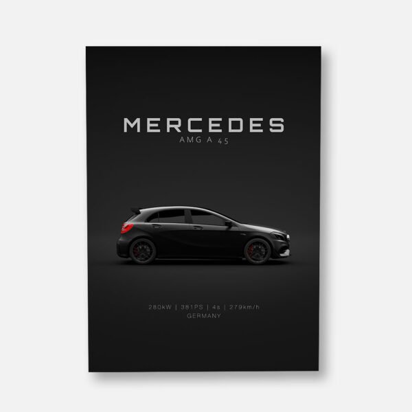 Mercedes A45 AMG 2017 - Wall Art Poster