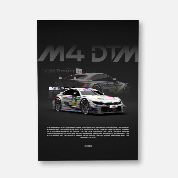 BMW M4 DTM 2015 - Wall Art Poster