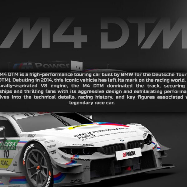 BMW M4 DTM 2015 - Wall Art Poster - Image 3