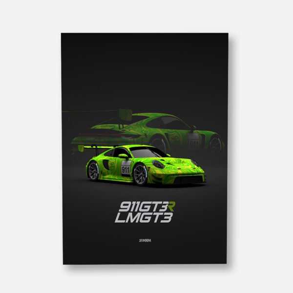 LM GT3 - 911 GT3 R 2023 - No. 911 - Wall Art Poster