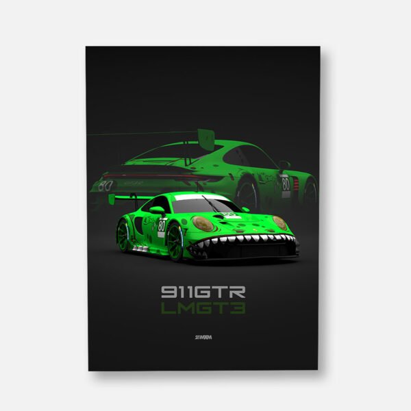 911 GT3 R 2023 No. 80 - LM GT3 - Wall Art Poster