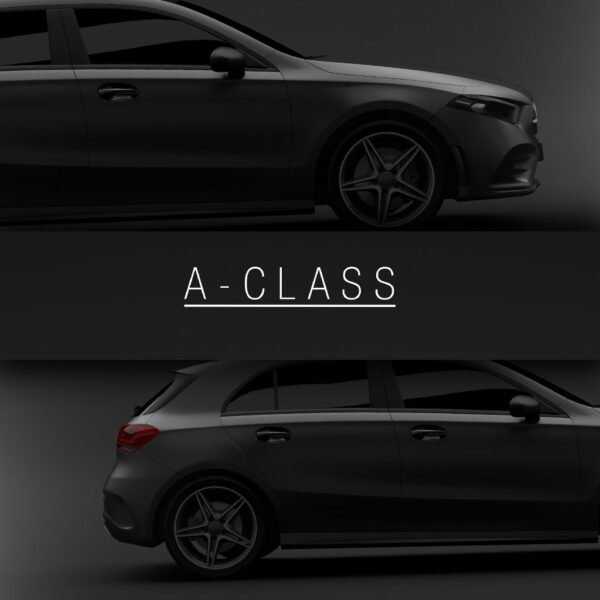 Mercedes-Benz A-Class 2021 - Black - Wall Art Poster - Image 3