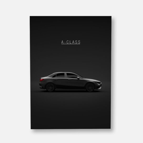 Mercedes A-Class Sedan AMG 2023 - Wall Art Poster